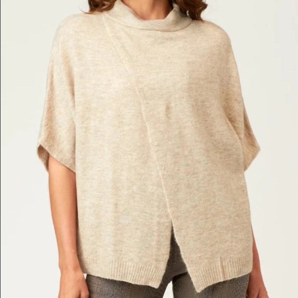 XCVI Knit Sweater S Versatile Wrap Layer Neutral Minimalist Chic Cozy Capsule